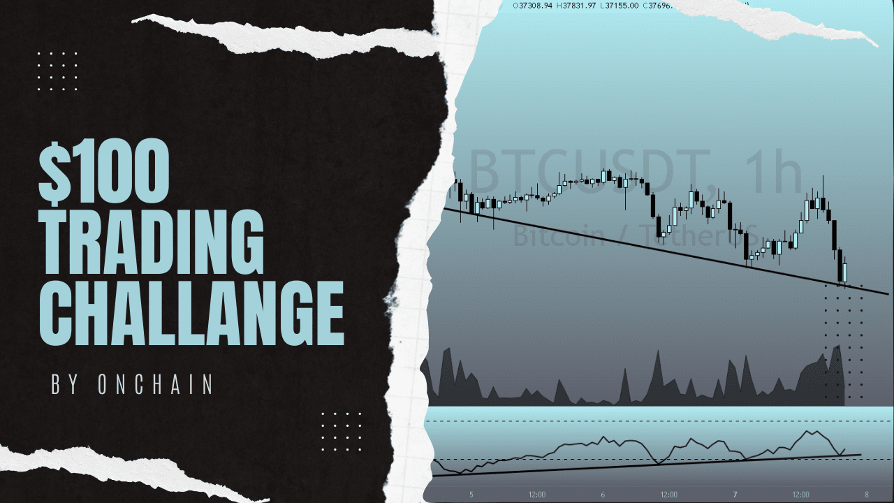 100$ to 1000$ trading challange! Come chat