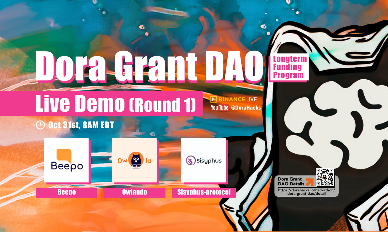 Dora Grant DAO Community Voting Round 1 Grant Applicants Demo 01