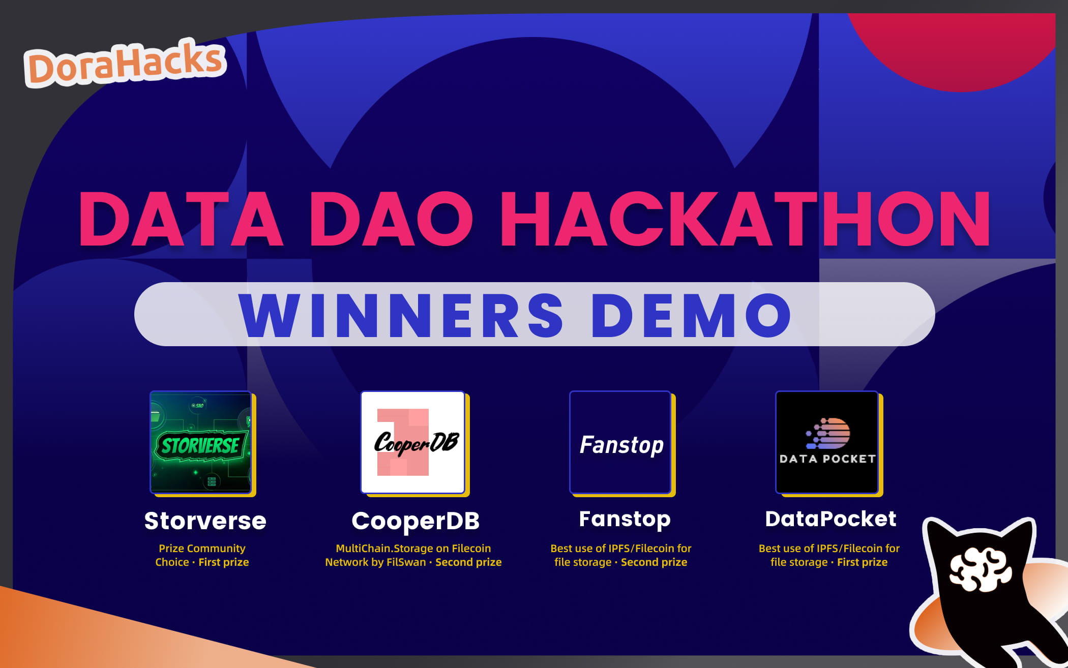 DATA DAO Hackathon Winners & Runner-ups demo01