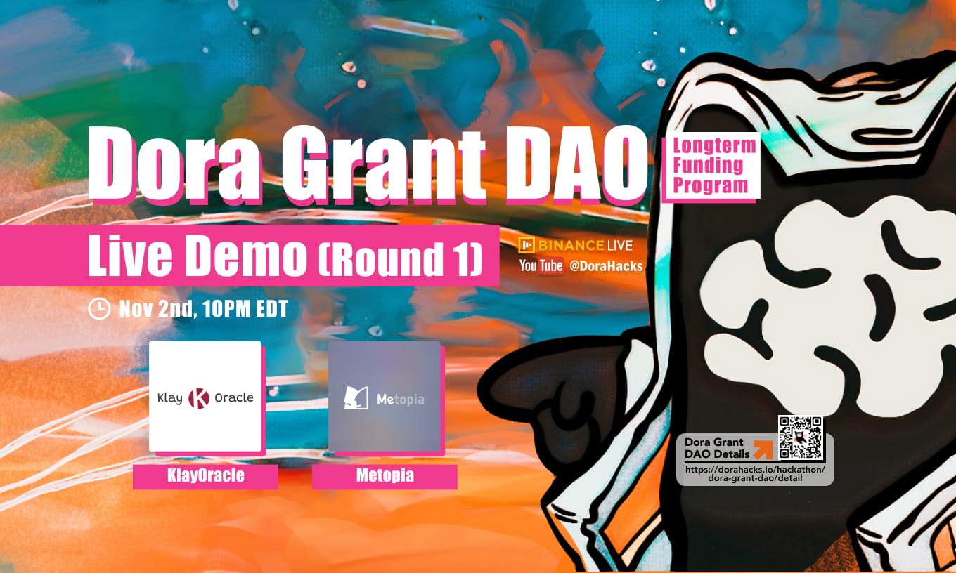 Dora Grant DAO Community Voting Round 1 Grant Applicants Demo 04