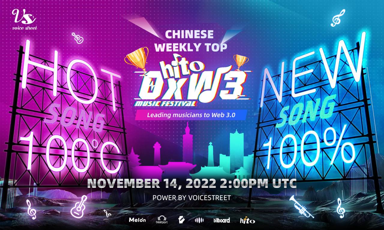 0xW3音乐排行榜——Hito 华语音乐周榜