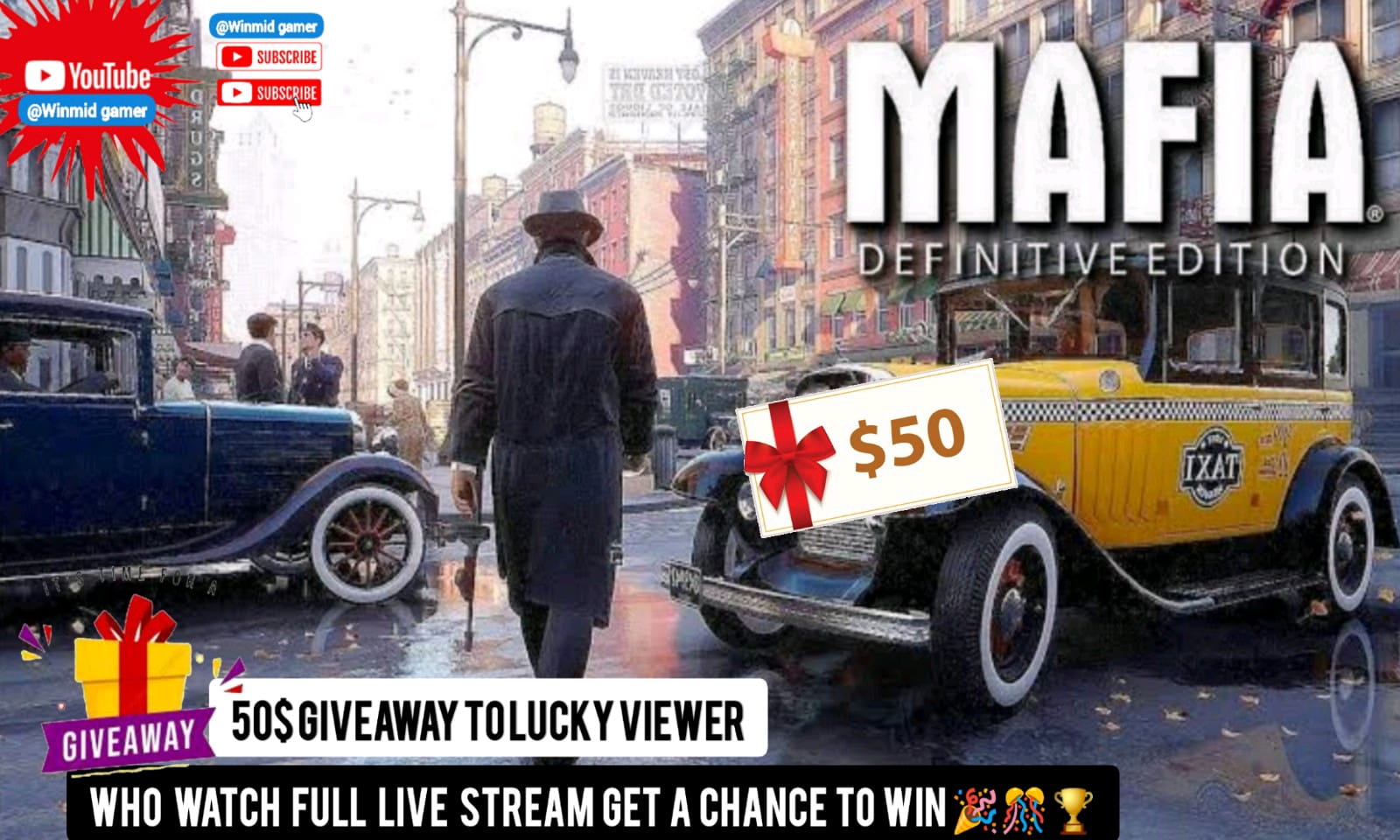 MAFIA Remake||50$ Prize To Lucky Viewer At The End Of Live stream 