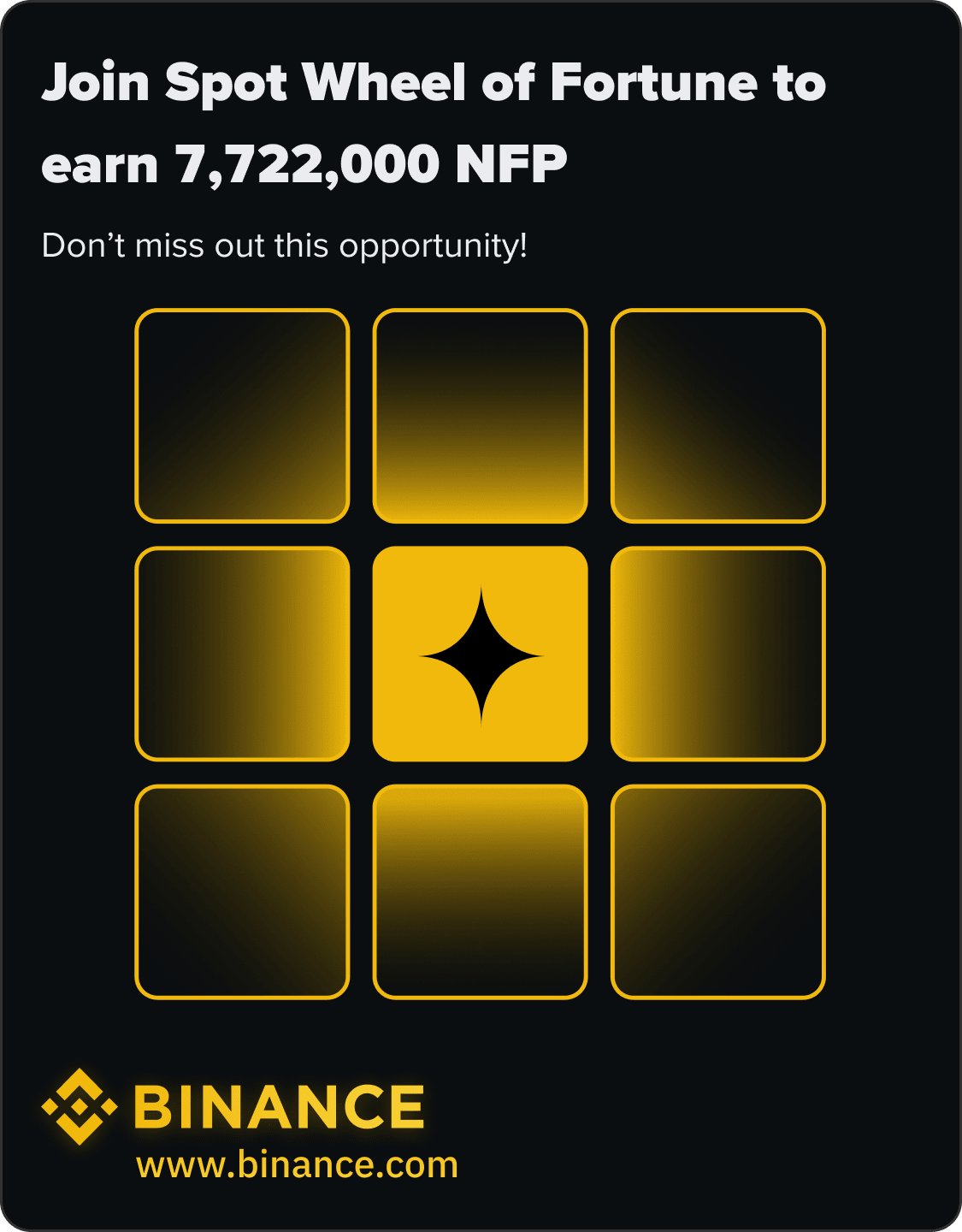 Binance Spot Wheel of Fortune
