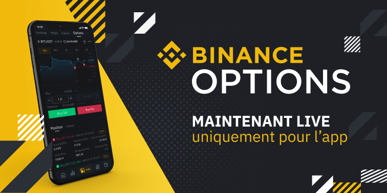 Binance propose le trading d'options sur son application mobile