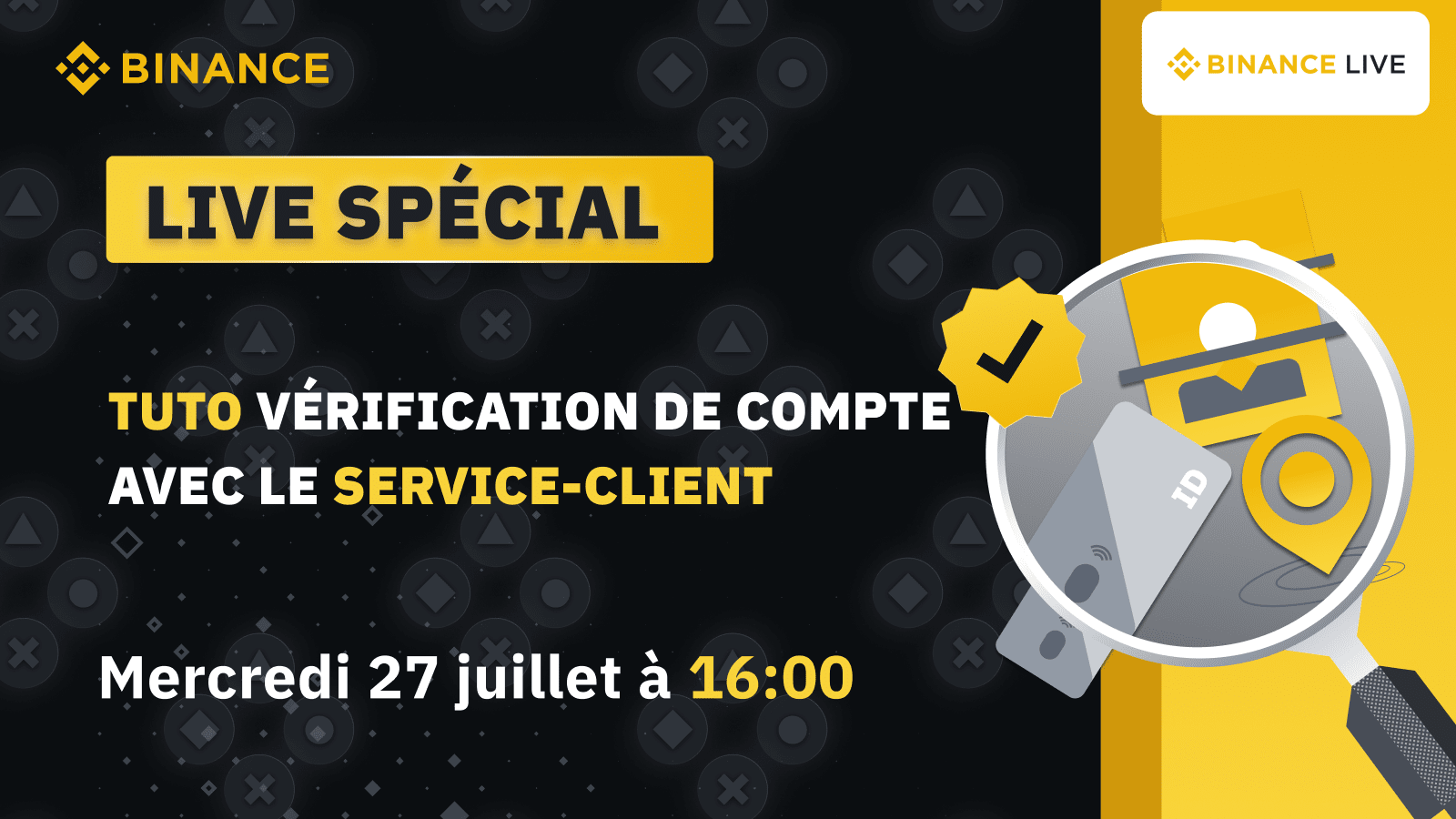 Live Spécial - Tuto vérification de compte avec le Service Client Binance
